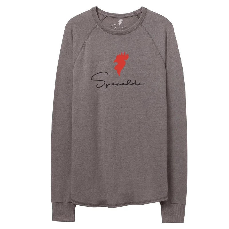 Legacy Pullover Gray/Red Logo