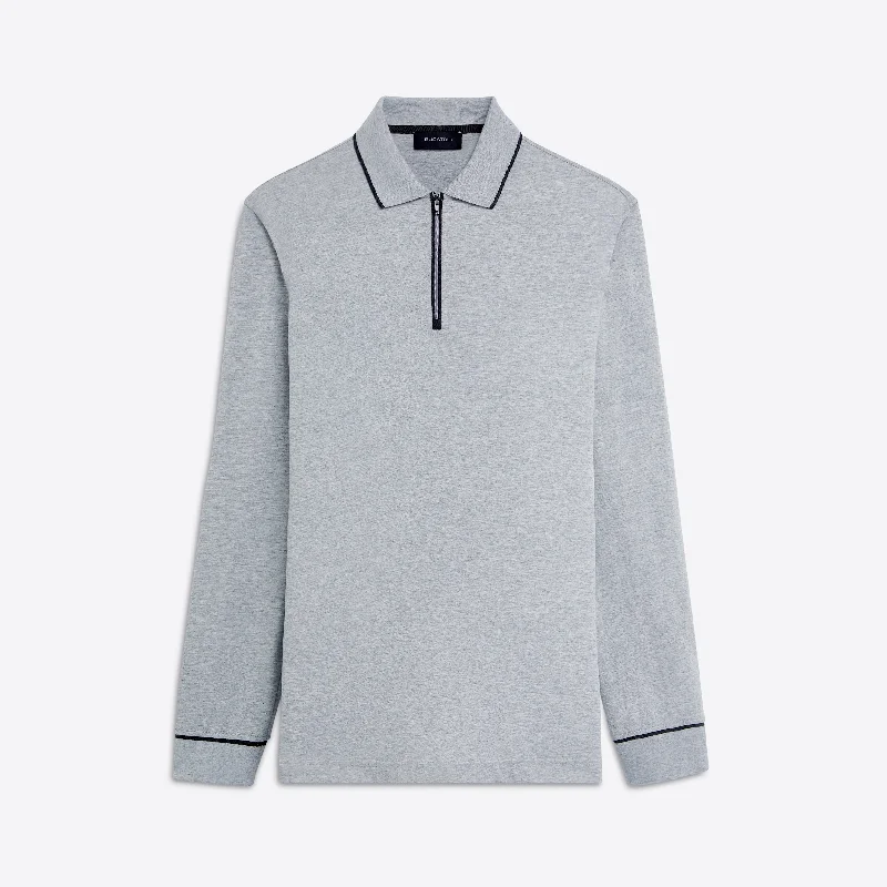 Long Sleeve Quarter Zip Polo