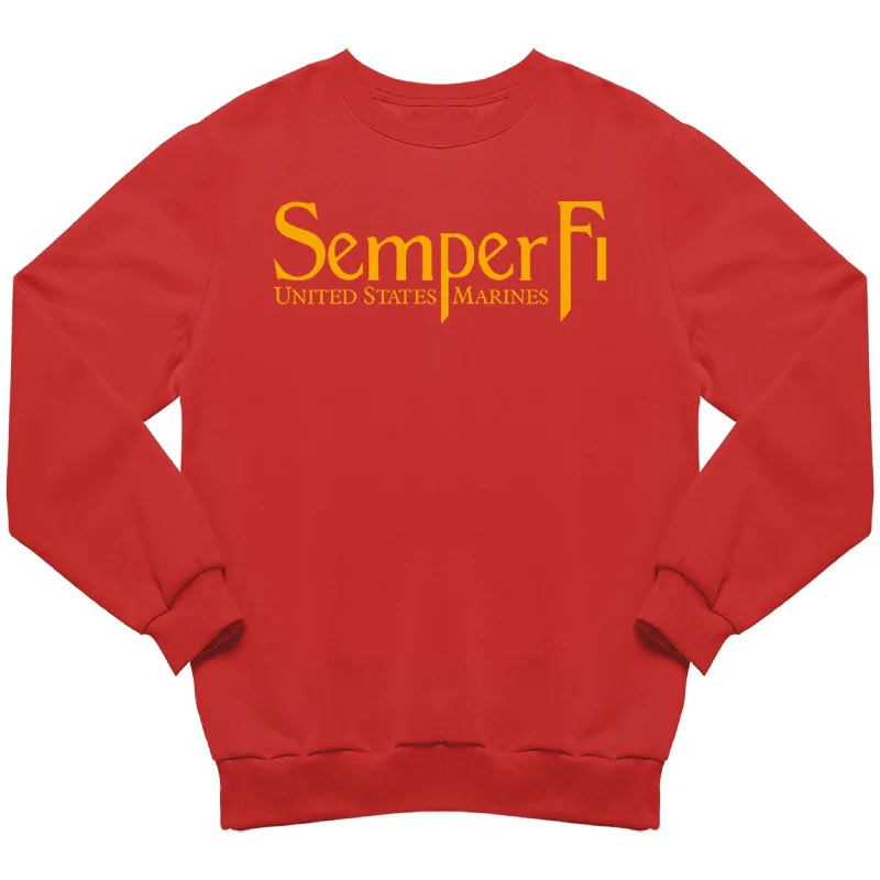 Marines Gold Semper Fi Marines Sweatshirt