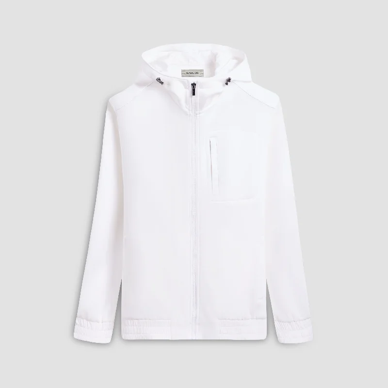 Soft Touch Performance Zip-Up Jacket With Hood