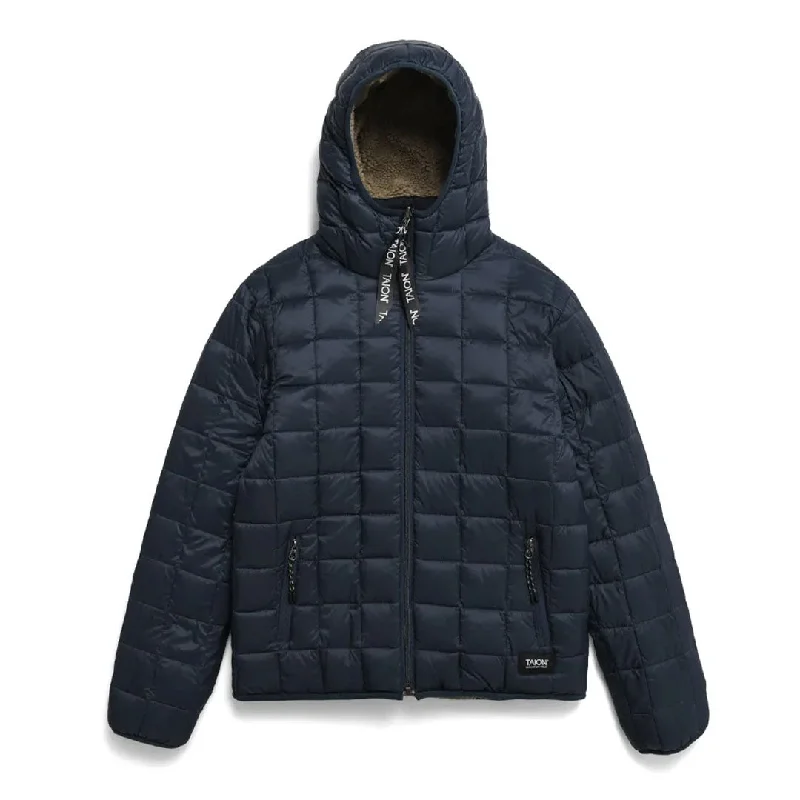 Taion Mountain R/S Down x Boa Hoodie Dark Navy / Beige