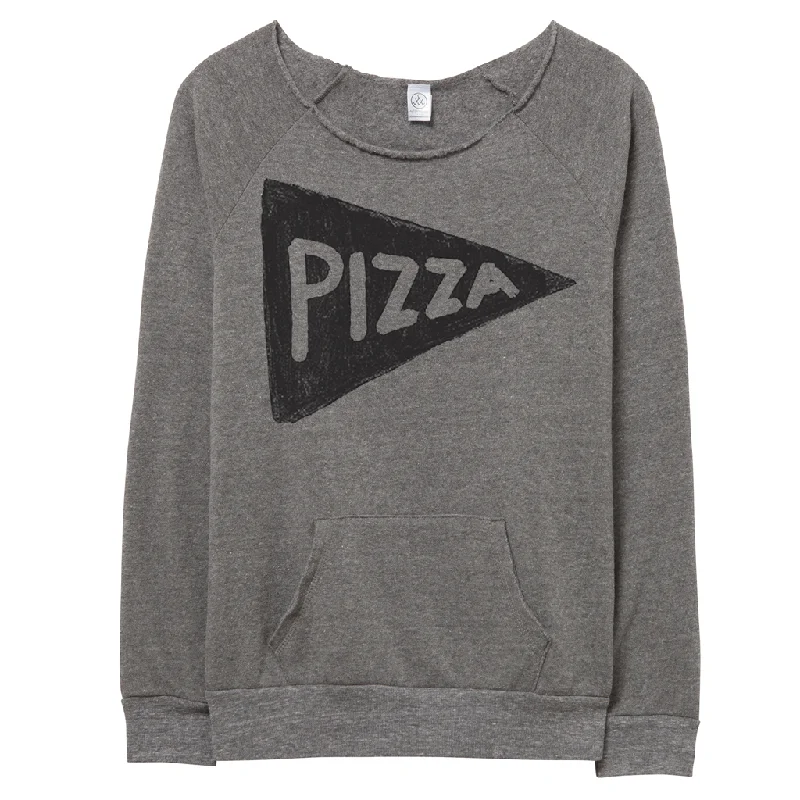 Women's Off the Shoulder Slouchy Pizza Sweatshirt