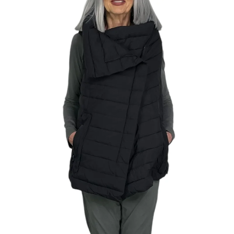 ASYMMETRIC QUILTED PUFFER VEST