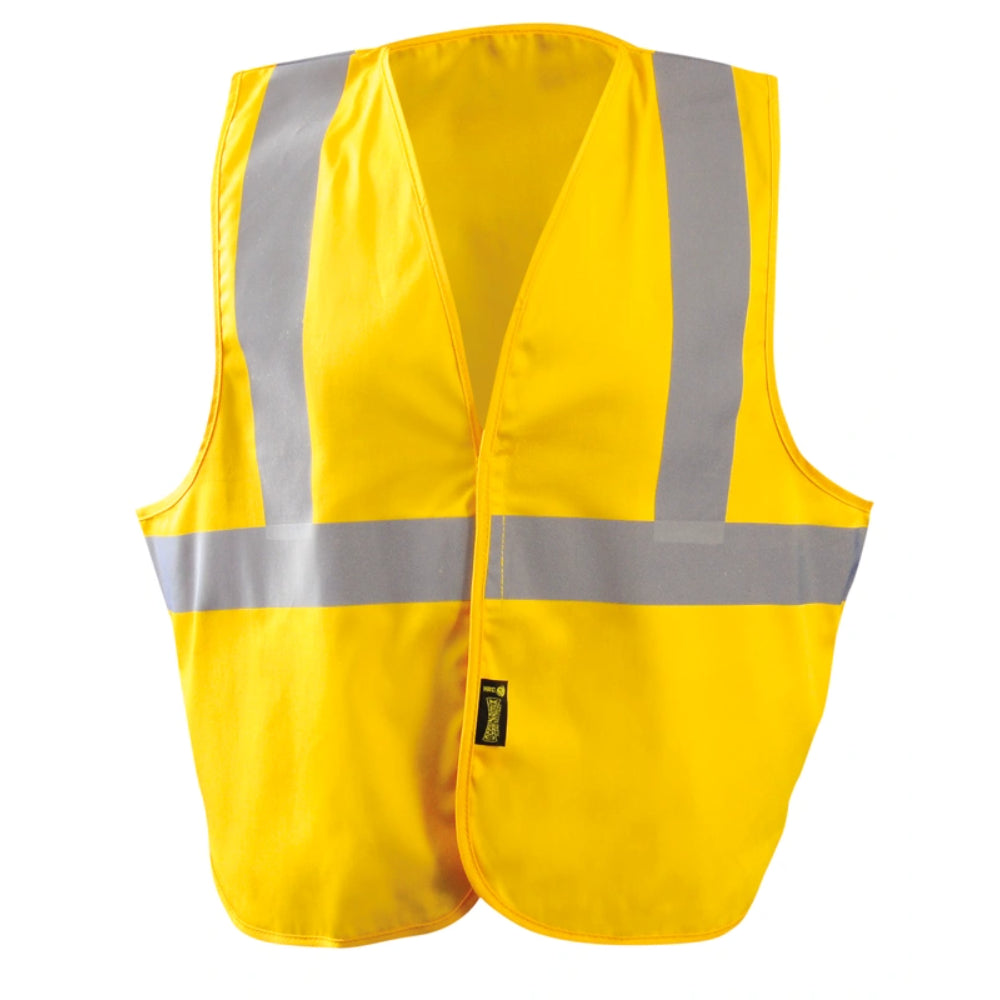 OccuNomix Classic Flame Resistant Cotton Non-Ansi Solid FR Safety Vest - LUX-XSGFR