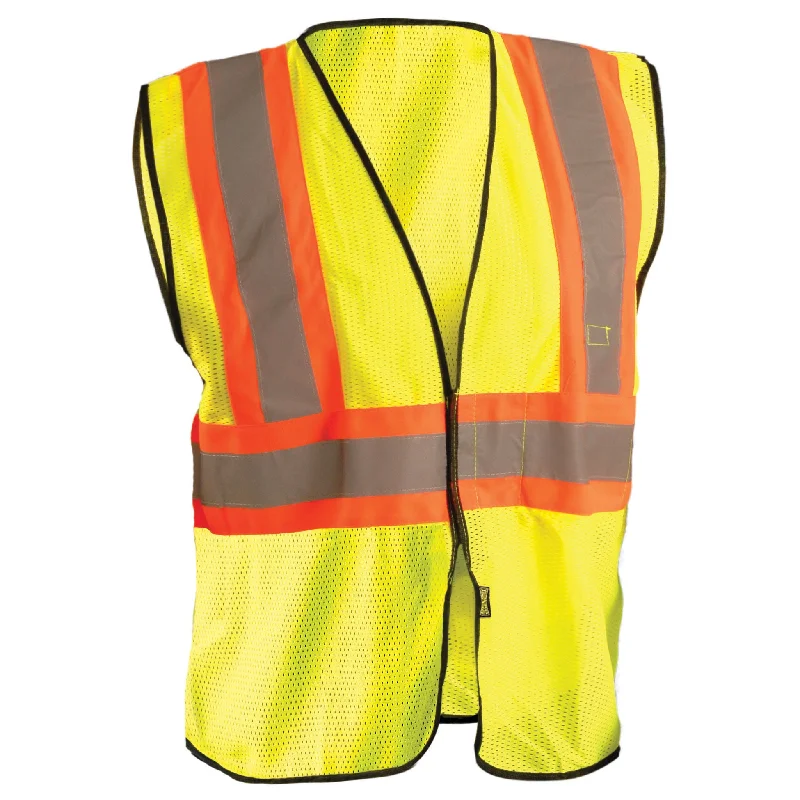 OccuNomix High Visibility Value Two Tone Mesh Safety Vest - Yellow / Orange - Type R Class 2 -  ECO-GC2T