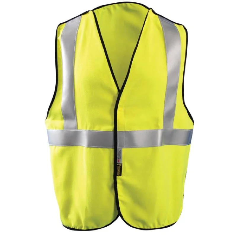 OccuNomix Premium Flame Resistant 5 pt Break Away ANSI Class 2 Solid Vest - LUX-SSBRPFR