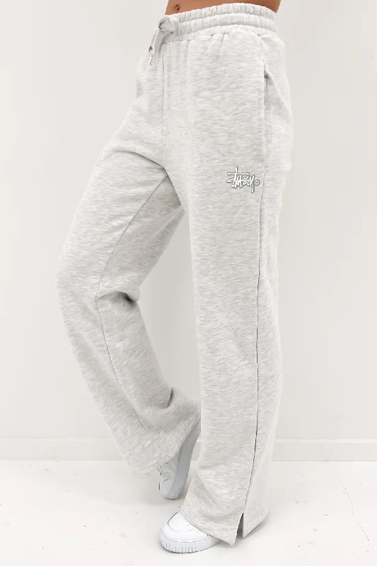 Stock Wide Leg Trackpant Snow Marle