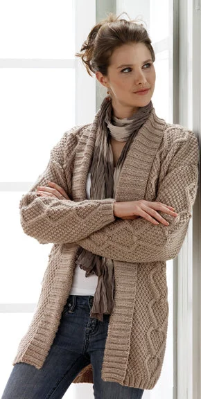 Long Textured Cardigan