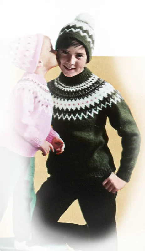 Children's Pullover & Toque Pattern