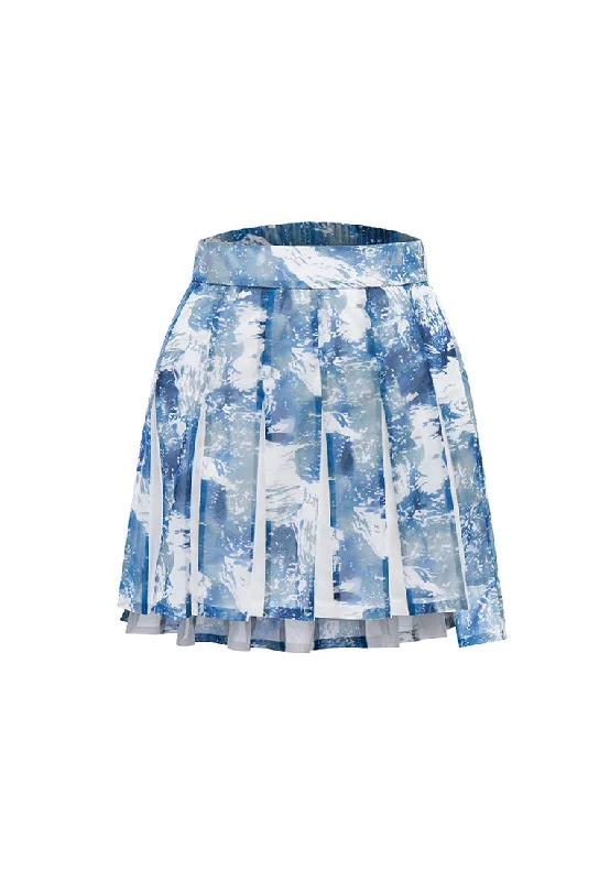 Great Ocean Waves Walk Mini Skirt