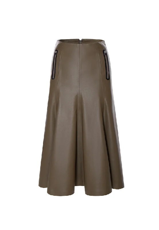 Leia Vegan Leather Skirt