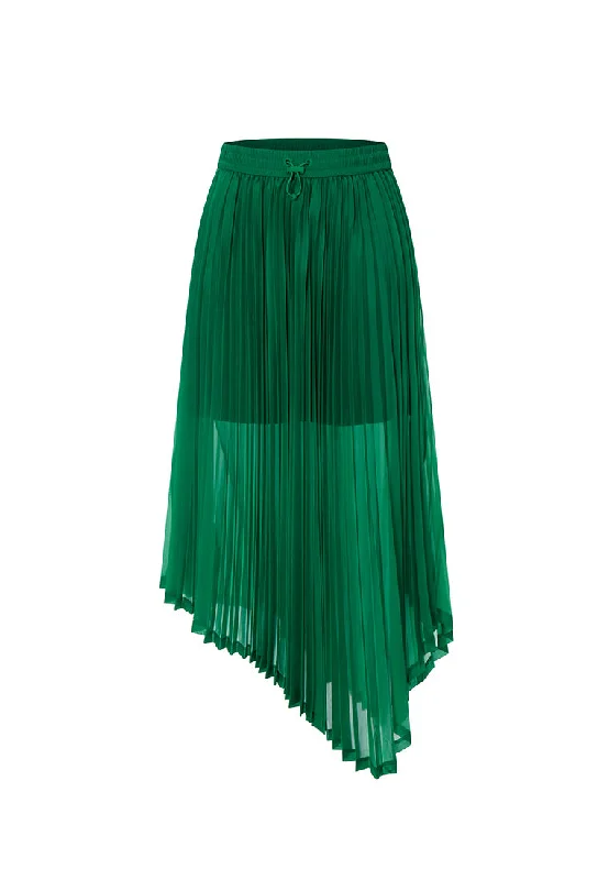 Ace Mid-Calf Pleated Skirt