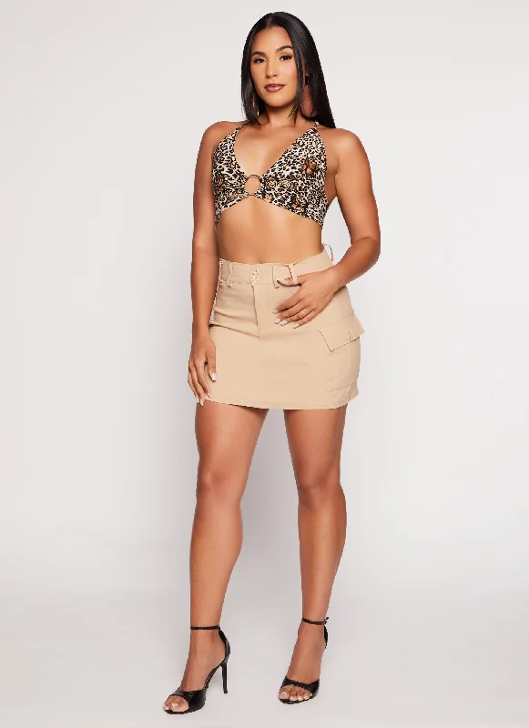 Cargo Pocket Pencil Skirt